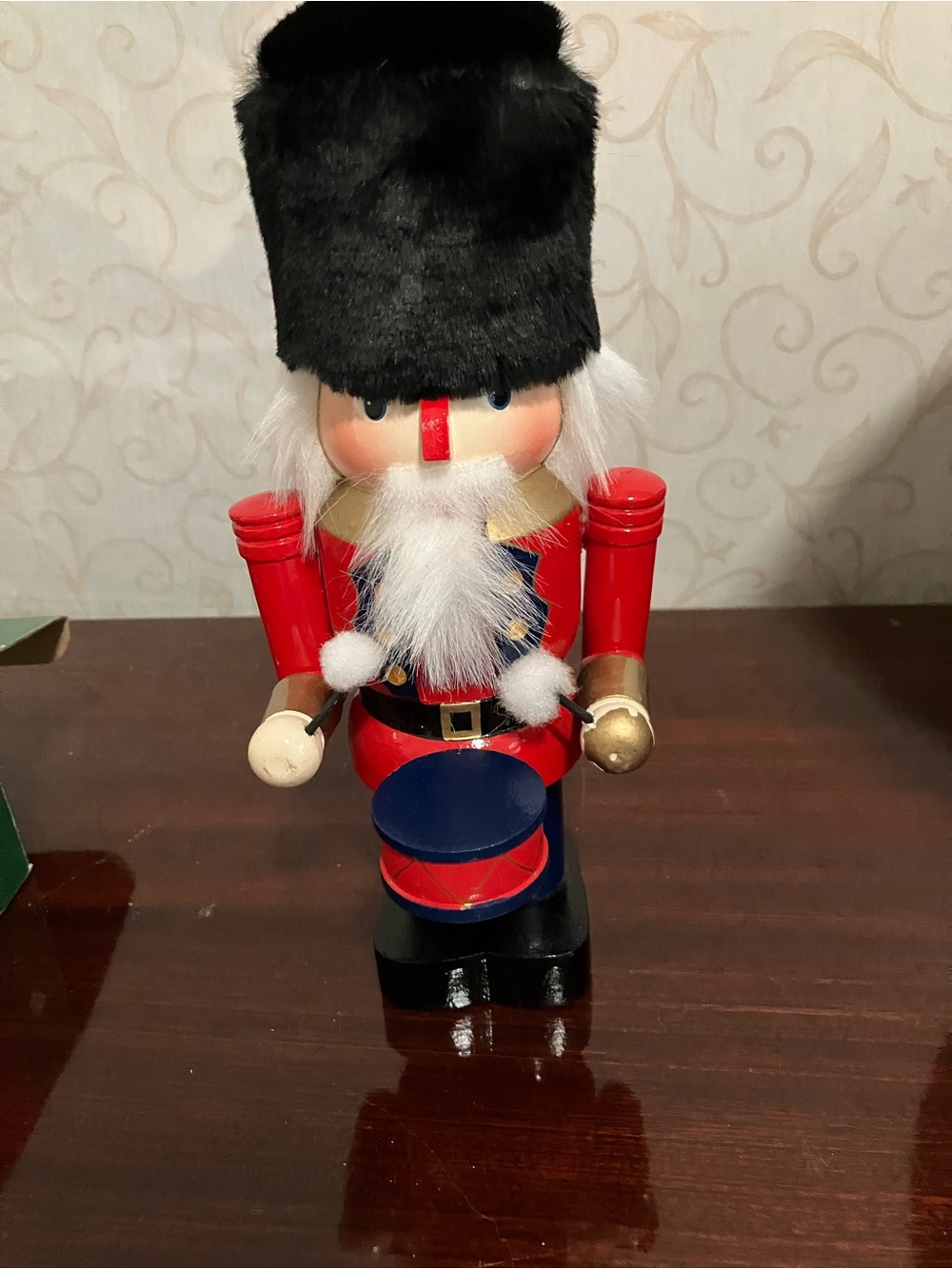 Vintage Kurt S Adler Old World Wooden Nutcracker Drumming Soldier 10”